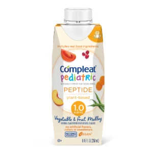 Nestle Healthcare Nutrition - Pediatric Tube Feeding Formula Compleat® Pediatric Peptide 1.0 Vegetable / Fruit Medley Flavor 250 mL Reclosable Carton Liquid Plant Based [1/EA]